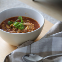 Thumbnail image for A meal in a bowl canellini bean, leek, fennel and noodle soup