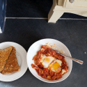 Thumbnail image for Turning leftovers & eggs into a sort of shakshuka