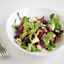 Thumbnail image for A warm winter salad of leaves, stilton, cherries and walnuts