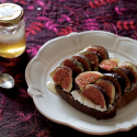 Thumbnail image for Figs and ricotta on toast with truffle honey